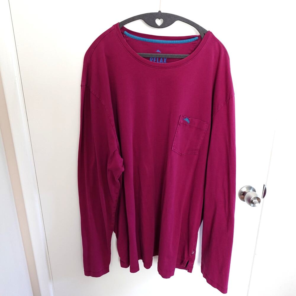 Tommy Bahama Bali Skyline Long Sleeve Shirt Pima Cotton Size 3XL Casual Coastal